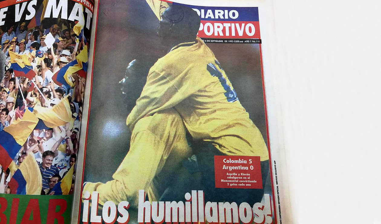 Portada del Diario Deportivo el 6 de septiembre de 1993 