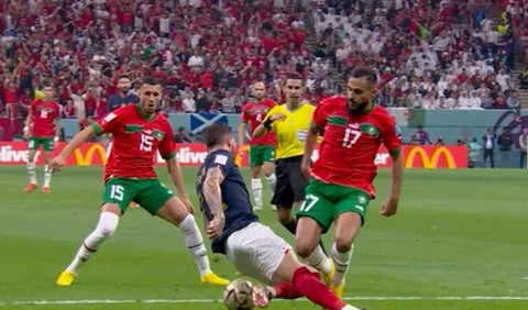Posible penal de Marruecos vs Francia, Mundial Qatar 2022