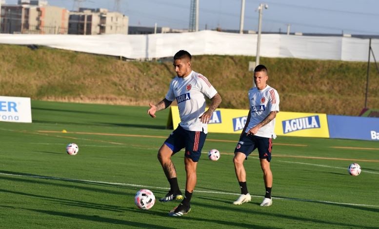 Primer entrenamiento de Reinaldo Rueda con Colombia