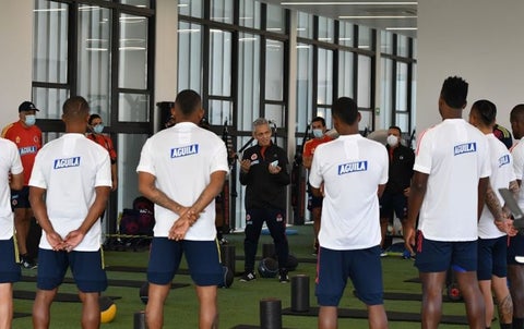 Primer entrenamiento de Reinaldo Rueda