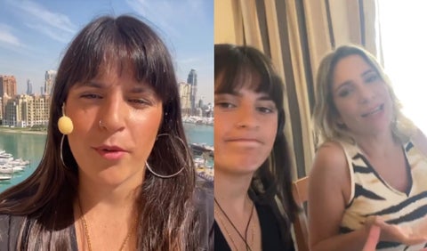 Primera dupla femenina en narar y comentar un partido del mundial