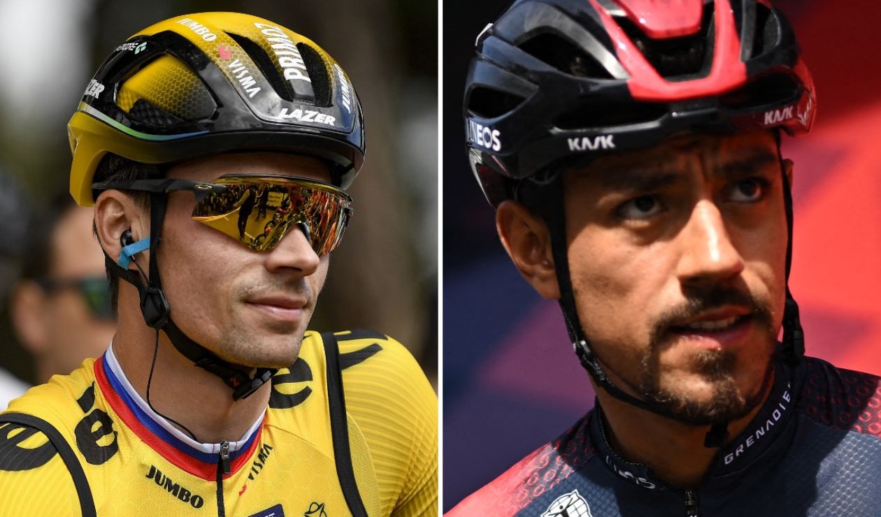 Primoz Roglic y Daniel Felipe Martínez