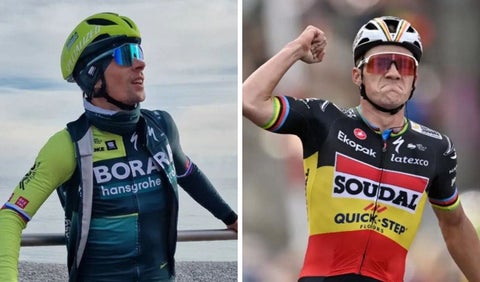 Primoz Roglic y Remco Evenepoel