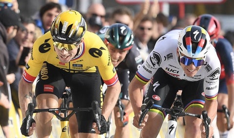 Primoz Roglic y Remco Evenepoel