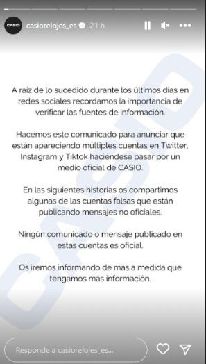 Pronunciamiento Casio