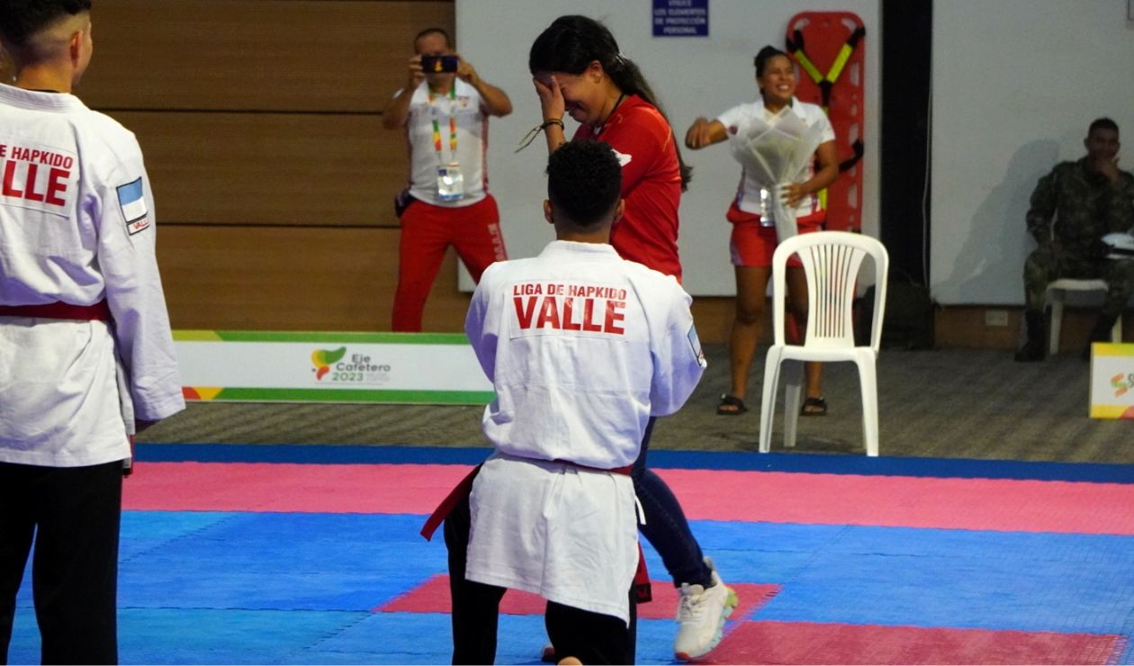 Propuesta de matrimonio en los Juegos Nacionales 2023