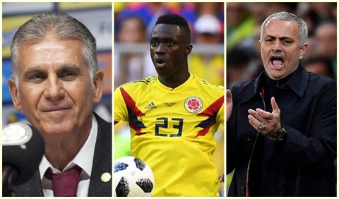 Queiroz, Davinson Sánchez y José Mourinho