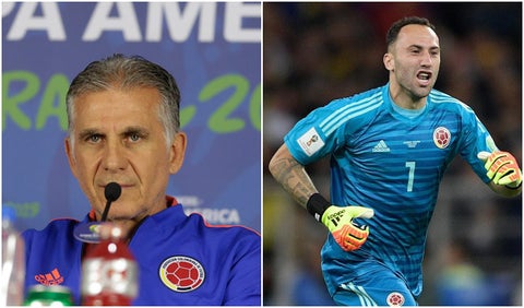 Carlos Queiroz y David Ospina