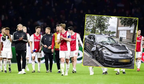 Queman carro de jugador del Ajax