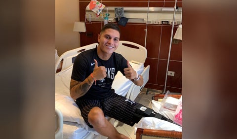 Juan Fernando Quintero, después de su operación