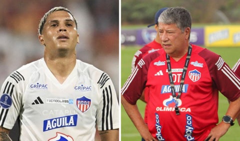 Juan Fernando Quintero y Bolillo Gómez en Junior de Barranquilla