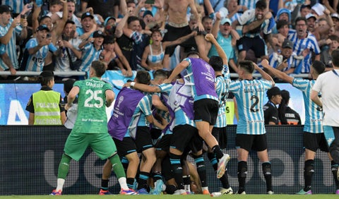 Celebración de Racing