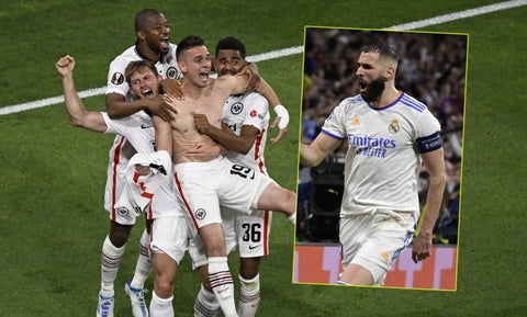 Rafael Santos Borré, Frankfurt vs Rangers, Europa League, Karim Benzema