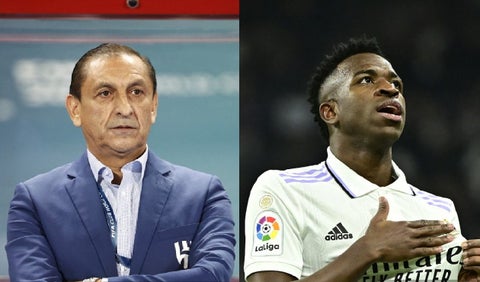 Ramón Díaz y Vinícius Jr.