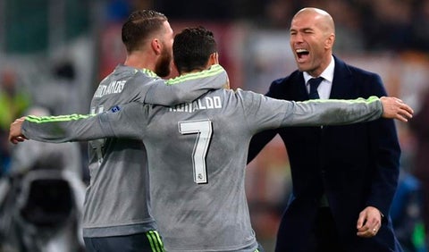 Sergio Ramos, Cristiano y Zidane