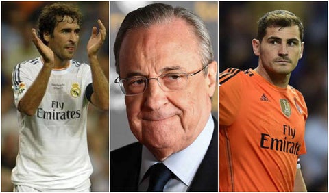 Raúl, Florentino Pérez y Casillas
