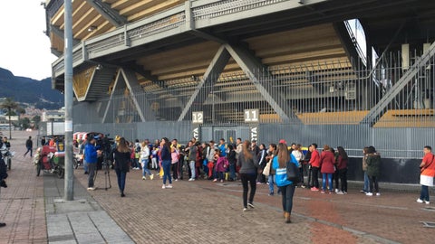 Filas en El Campín para homenaje a la Selección