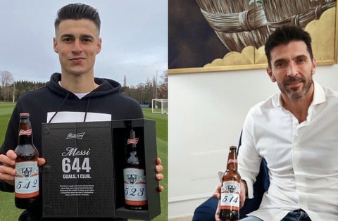 Regalo de Messi a los porteros a los cuales les ha marcado gol