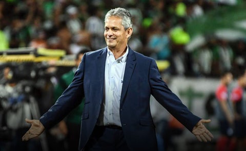 Reinaldo Rueda, cuando era técnico de Nacional