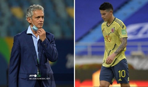 Reinaldo Rueda y James Rodríguez
