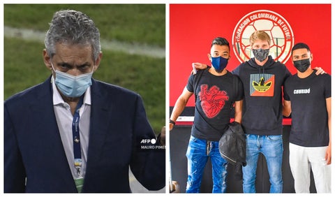 Reinaldo Rueda y jugadores de Millonarios