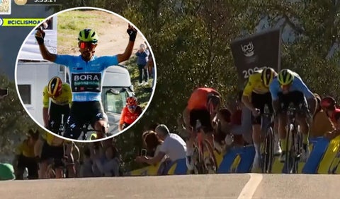 Remate de Daniel Martínez Vs Evenepoel