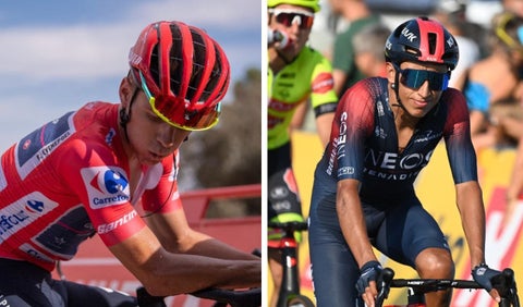 Remco Evenepoel y Egan Bernal