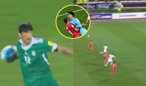 Récord del portero de Irán en el saque con la mano