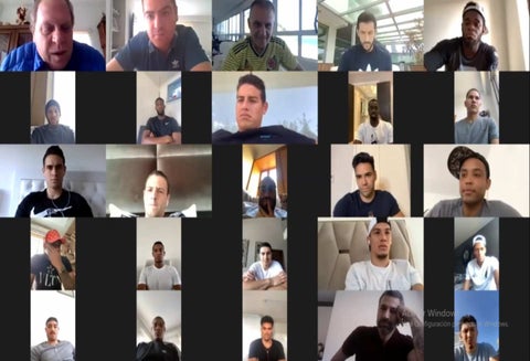 Reunión virtual Selección Colombia