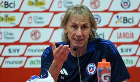 Ricardo Gareca con la selección de Chile