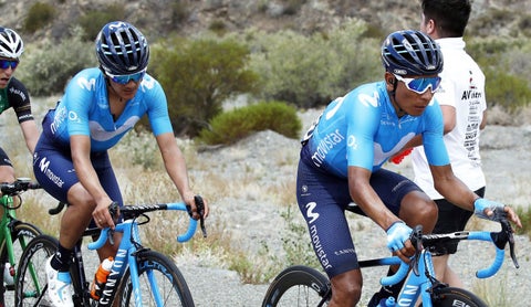 Richard Carapaz y Nairo Quintana - Movistar Team