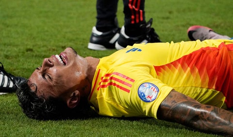 Richard Ríos con la selección Colombia en la Copa América