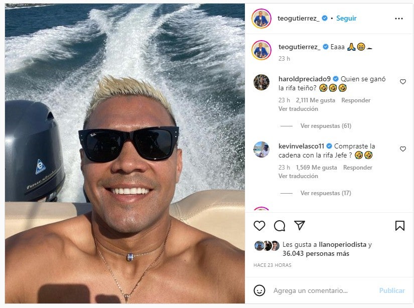 Rifa de Teo con camiseta de Messi