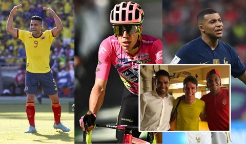 La propuesta que les hizo Rigoberto Urán a Falcao y Mbappé