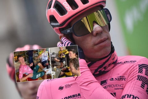 Rigo y Tom Dumoulin en una pandería