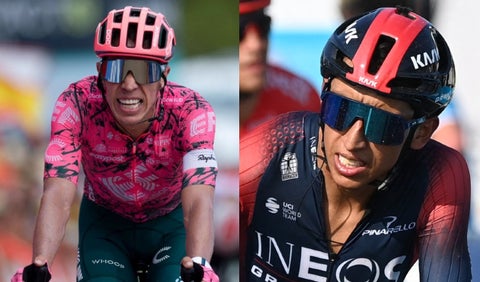 Rigoberto Urán y Egan Bernal