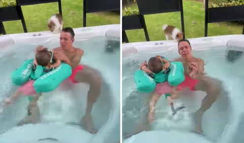 Rigoberto Urán y su hija