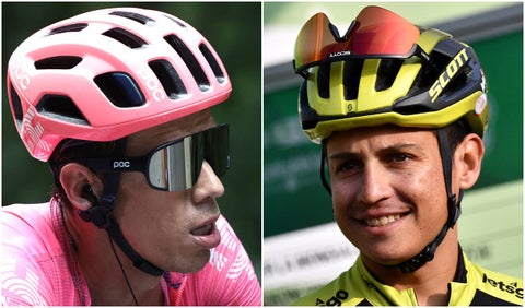 Rigoberto Urán y Esteban Chaves