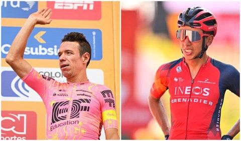 Rigoberto Urán y Egan Bernal