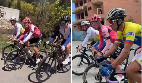 Video: Rigoberto Urán paseando por las calles de Ecuador con Sagan