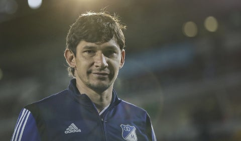 Roberto Ovelar en su paso por Millonarios