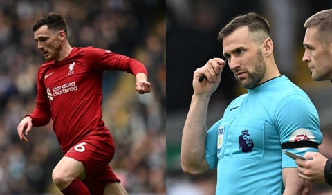 Árbitro que agredió a Robertson de Liverpool, no será sancionado