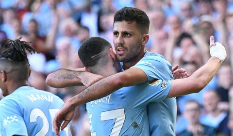 Rodri con el Manchester City