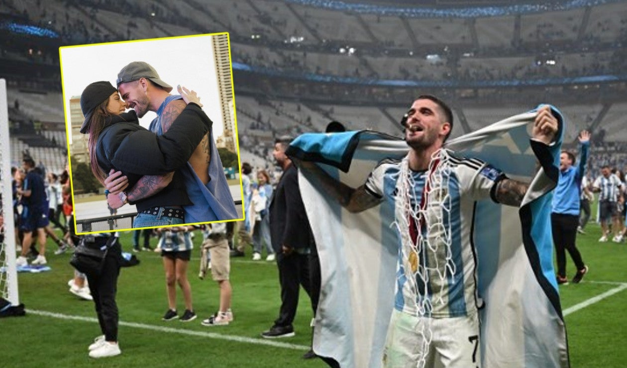 Rodrigo De Paul se reencuentra con Tini tras el Mundial