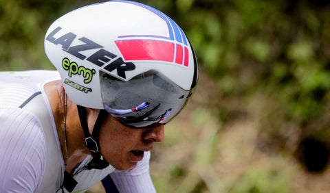 Rodrigo Contreras en una contrarreloj