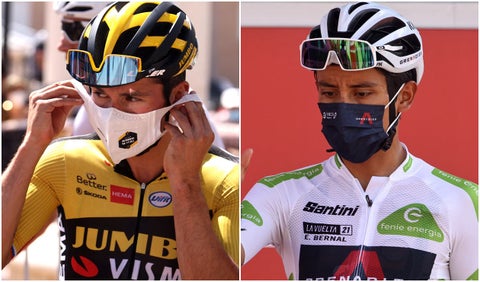Roglic y Egan Bernal, ciclistas