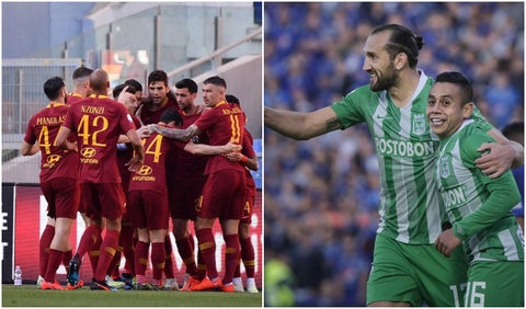 AS Roma y Atlético Nacional