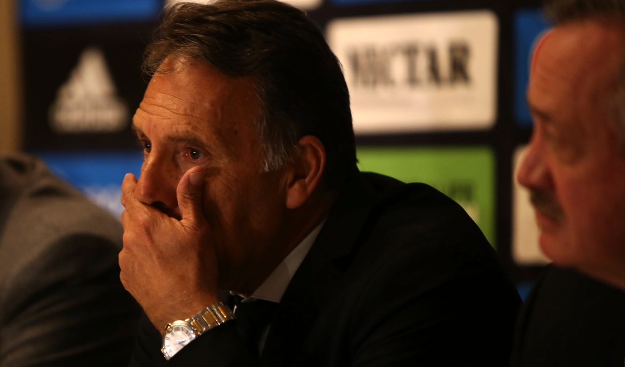 Miguel Ángel Russo se mostró triste en la rueda de prensa y agradeció a Millonarios