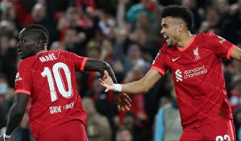 Sadio Mané y Luis Díaz