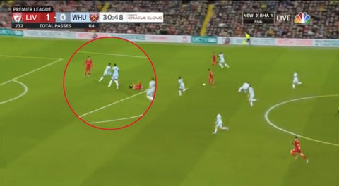 Salah y la protesta a Luis Díaz en Liverpool vs West Ham